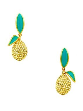 KATE SPADE NEW YORK ♠️ PICNIC PERFECT PAVÉ LEMON DROP EARRINGS